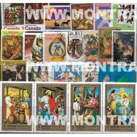 Natal Pack 100 selos - USADO