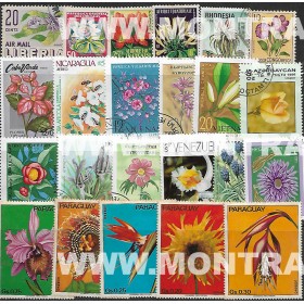 Flores Pack 100 selos...